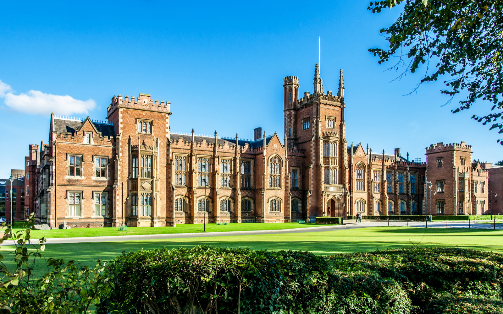 Outside of the Queen's University in Belfast, one of the best colleges in Ireland
