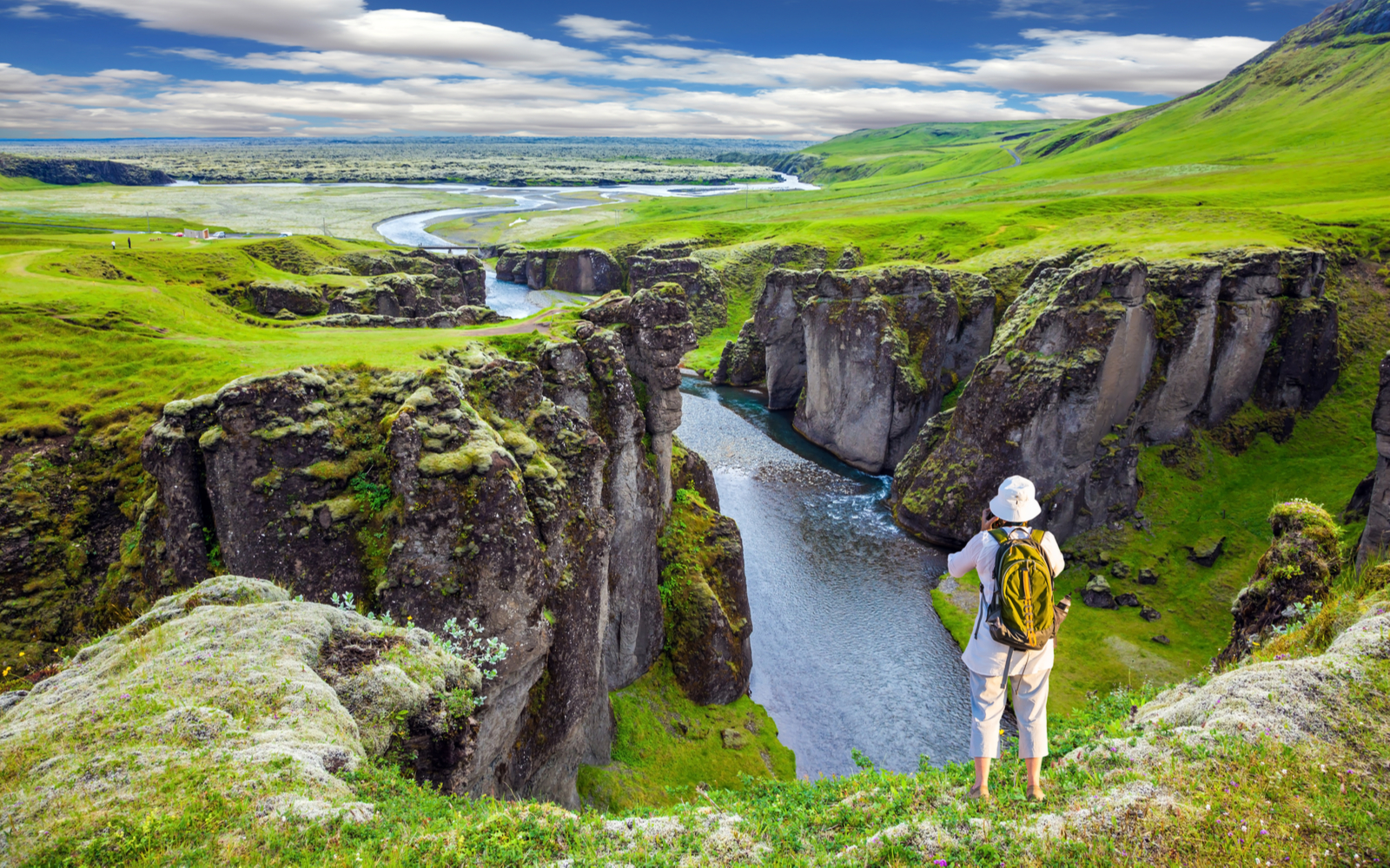 Gorgeous view of one of the best hikes in Iceland, the Fyadrarglyufur canyon