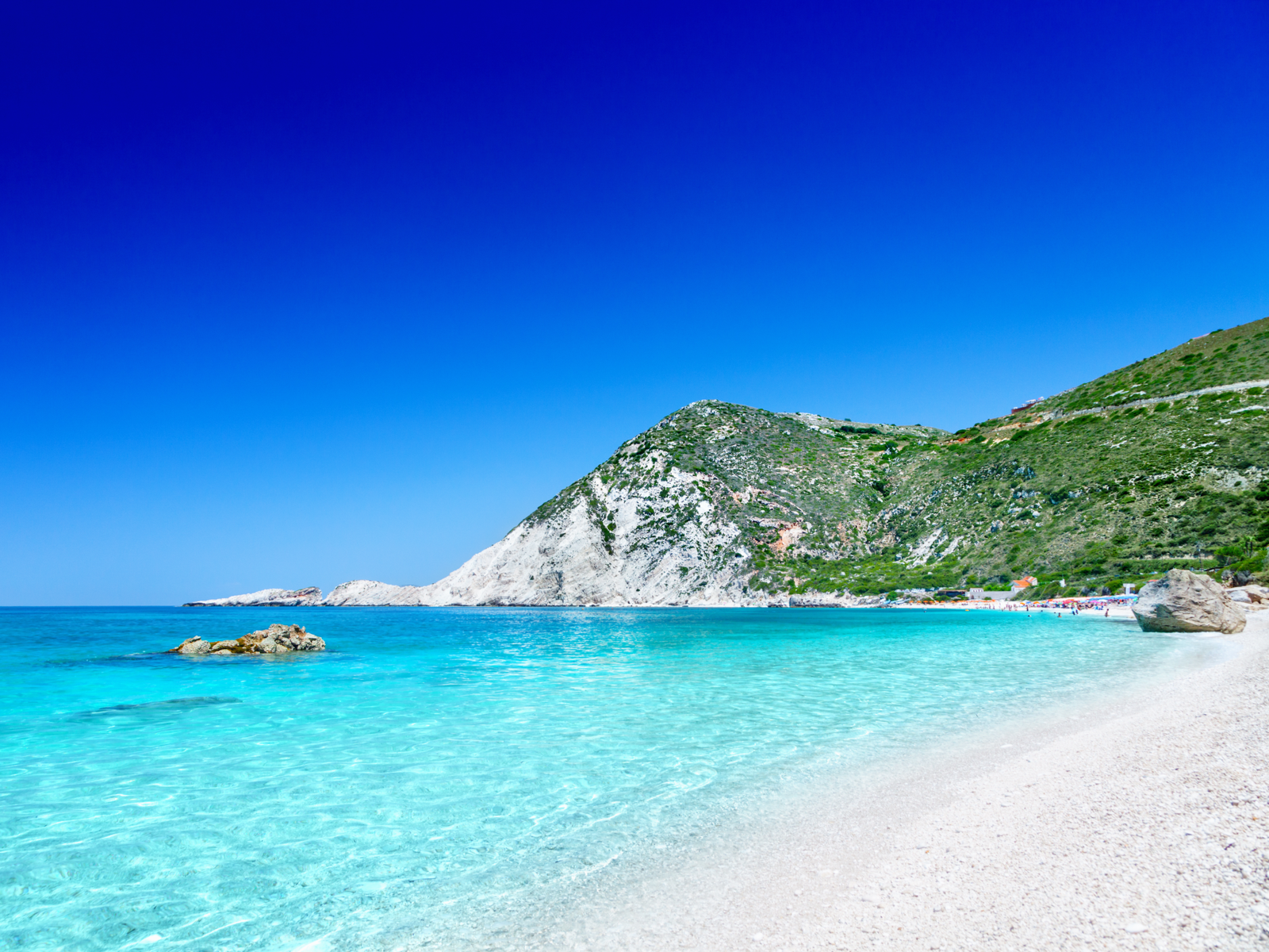 Kefalonia, Greece white sand, home to one of the best beaches in Greece