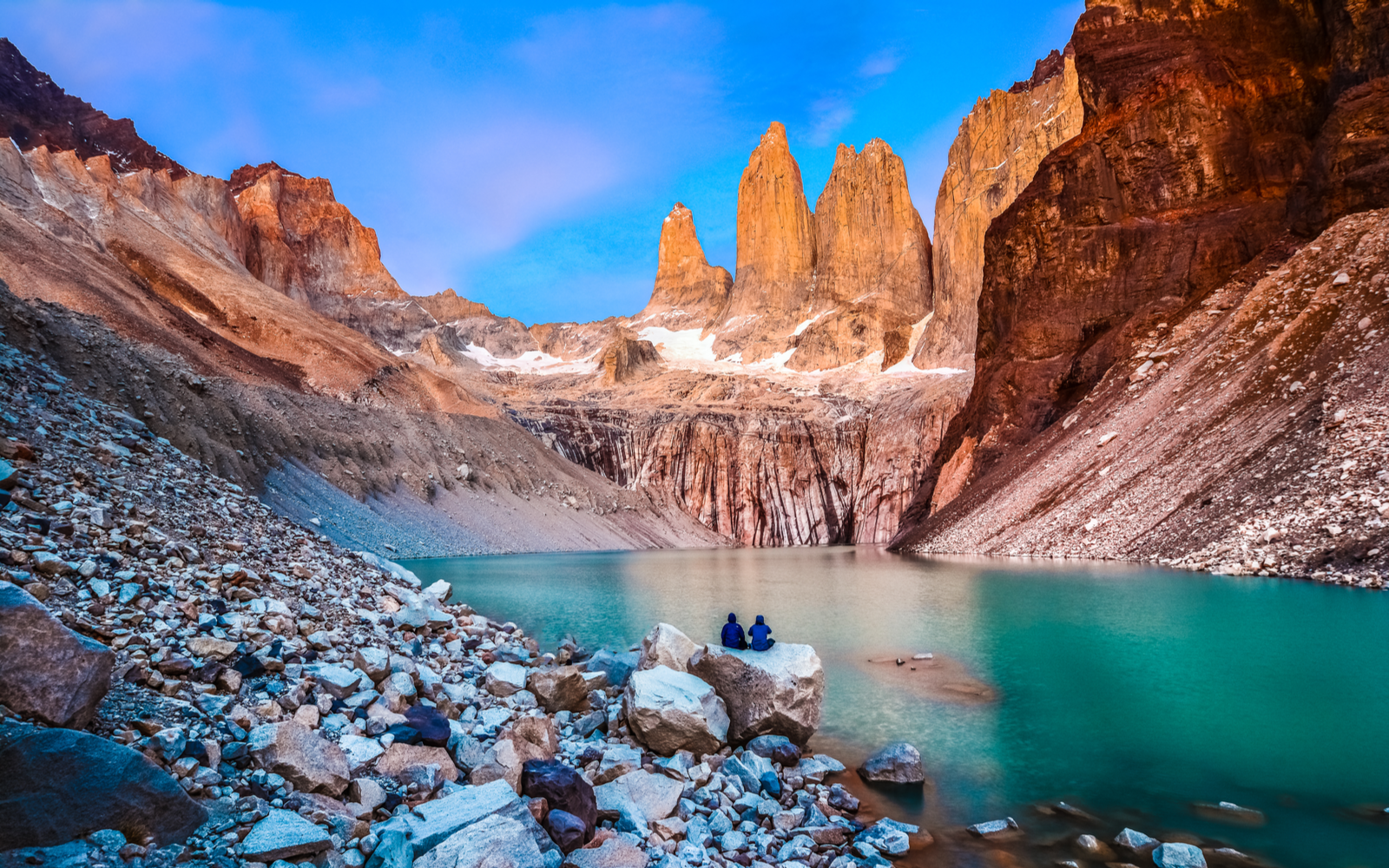 Torres del Paine, National Park pictured during the best time to visit Chile