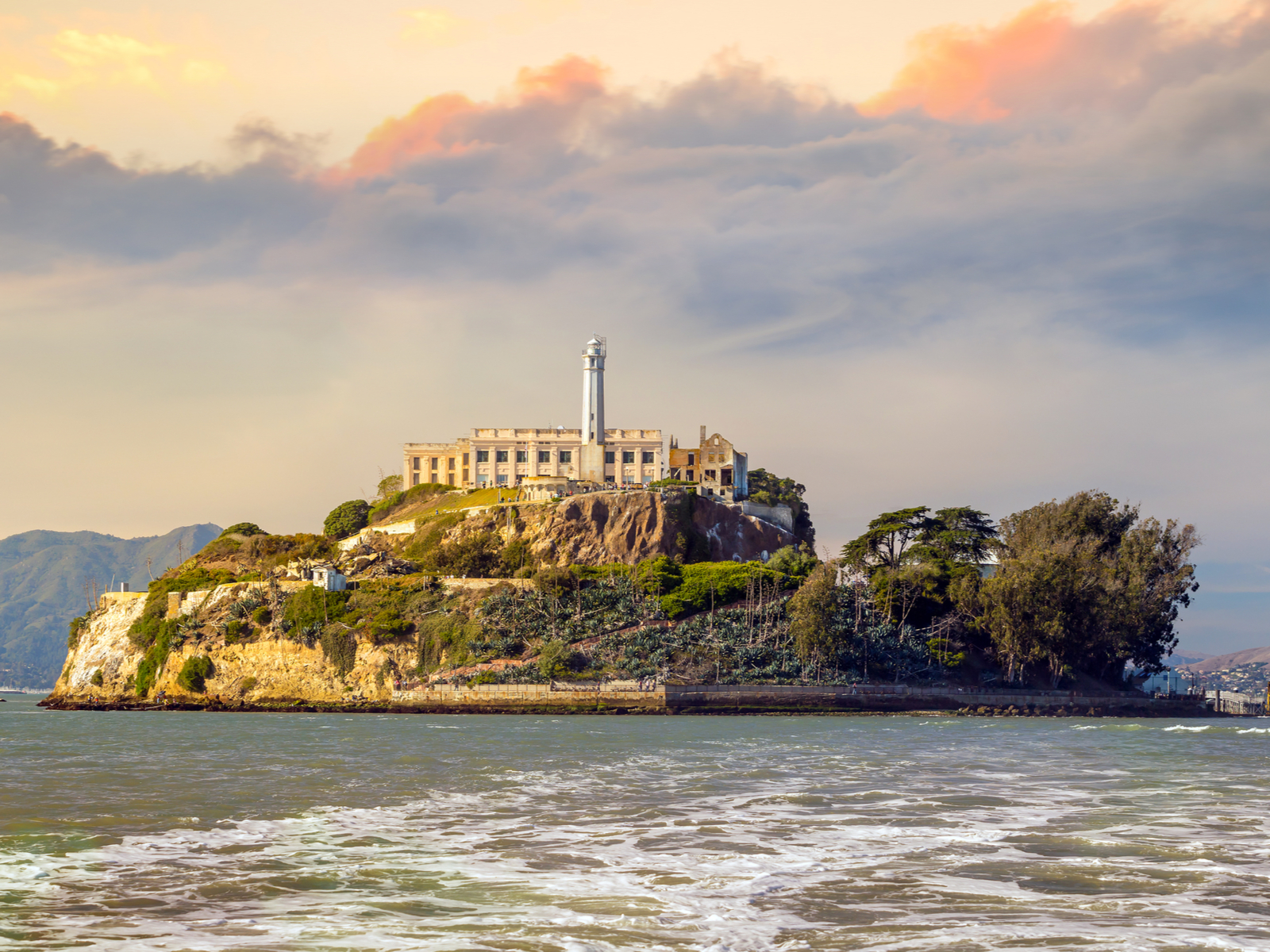 Alcatraz and the bay, one of the best things to do in San Francisco