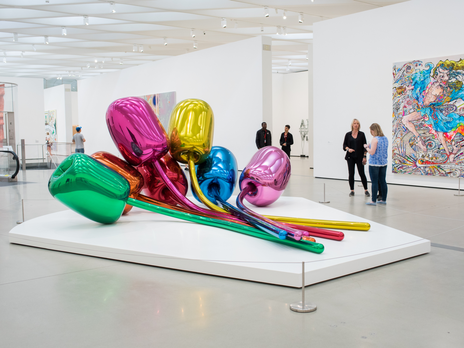 Giant tulips at the Broad Museum, one of the best things to do in Los Angeles