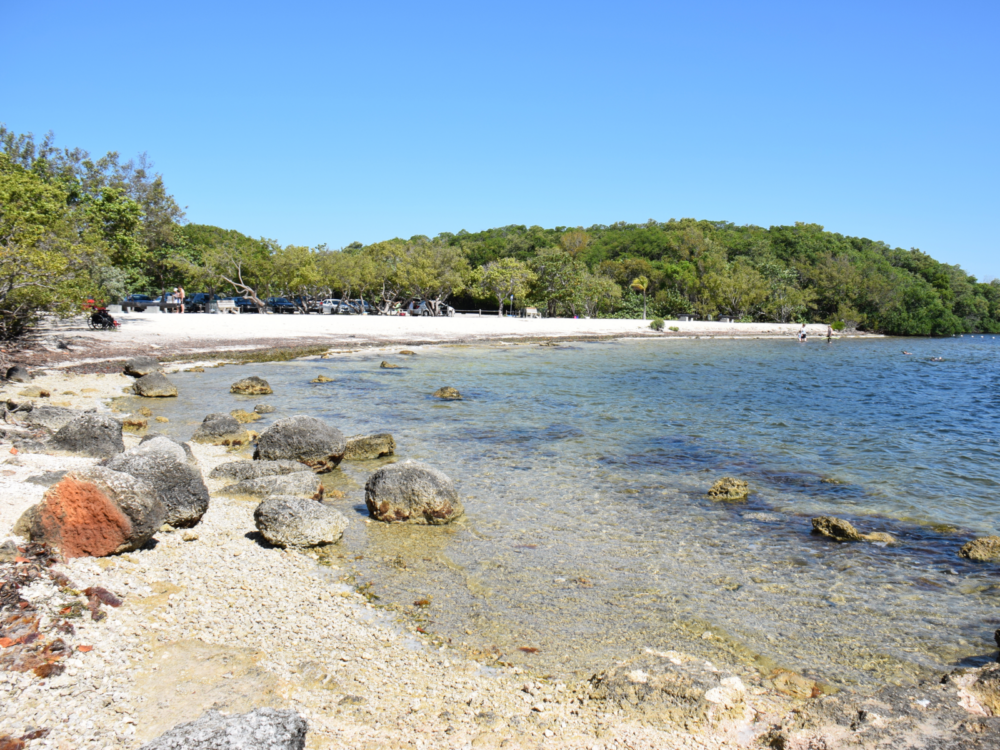 Beach view of one of the most fun things to do in South Florida, John Pennekamp Coral Reef State Park