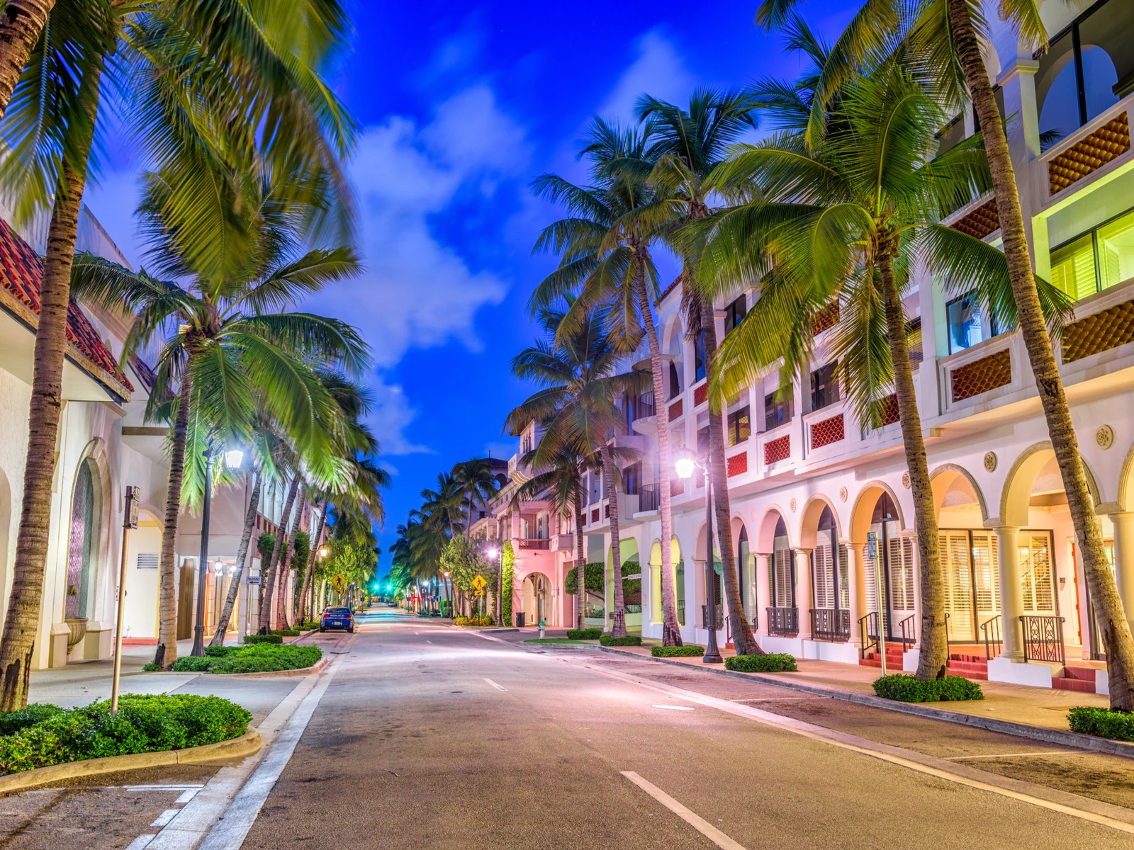 Downtown view of the shops at Palm Beach, one of the best places to visit in Florida
