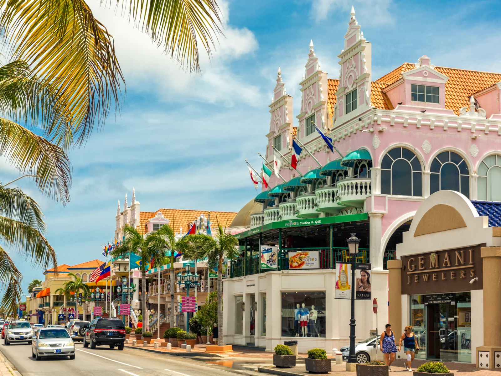 Exterior shot of one of the best things to do in Aruba, Oranjestad