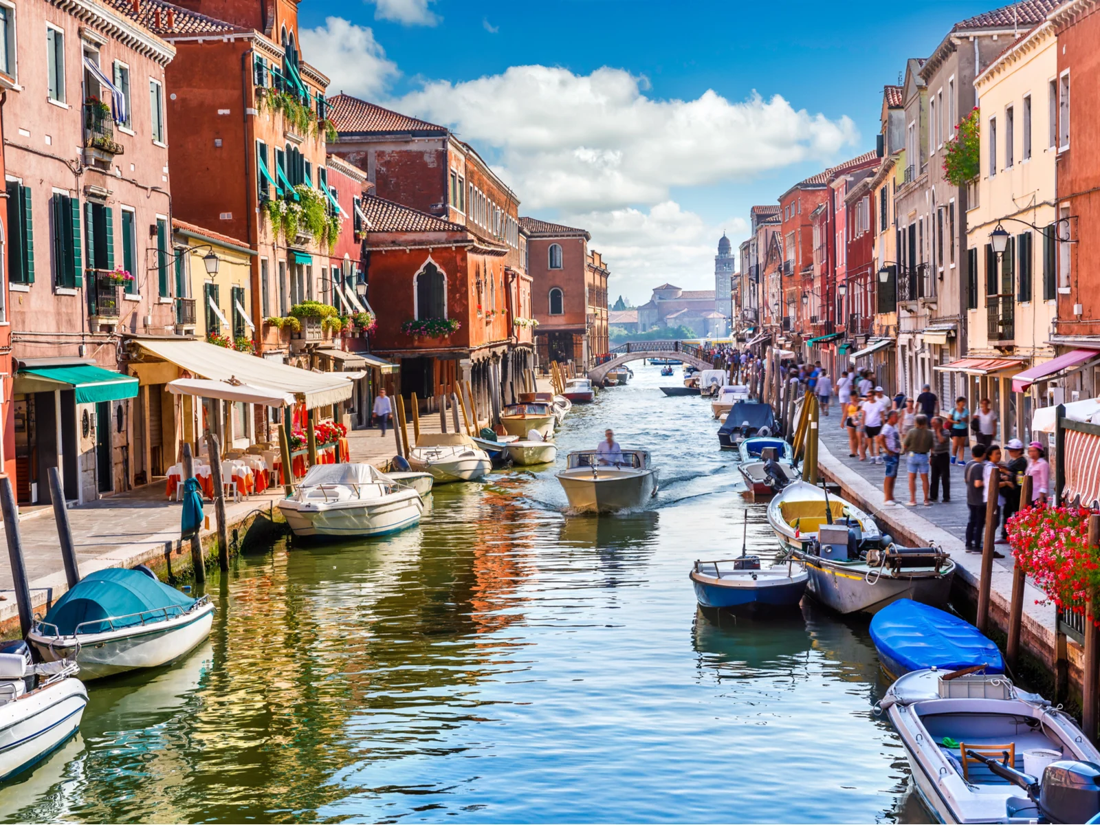 Island of Murano in Venice, pictured during the best time to visit Italy