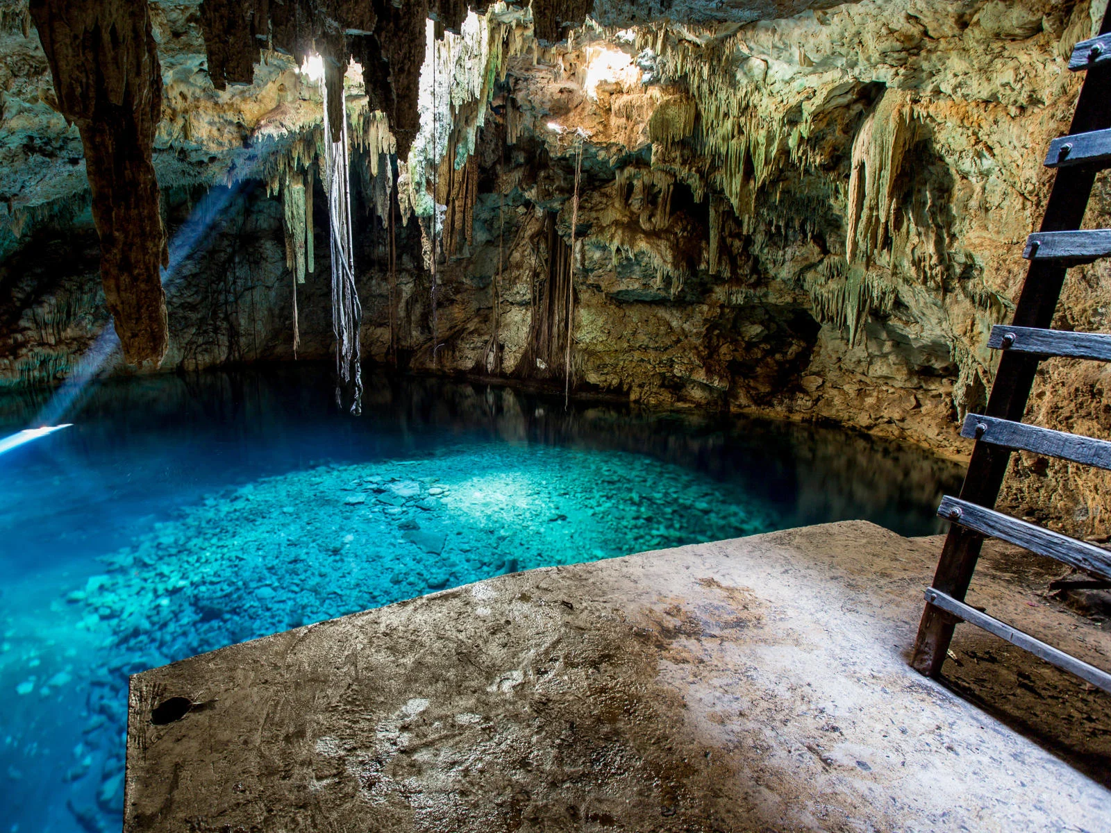 Picture of one of the best cenotes in Mexico in Cuzama
