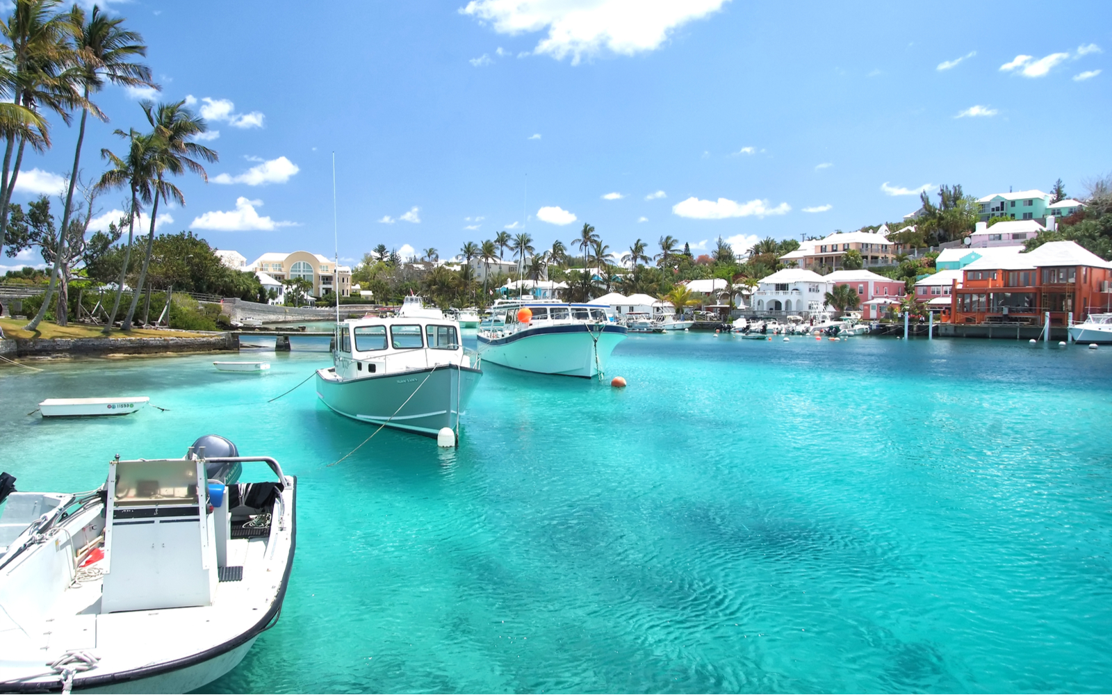 Gorgeous blue sea pictured during the best time to visit Bermuda