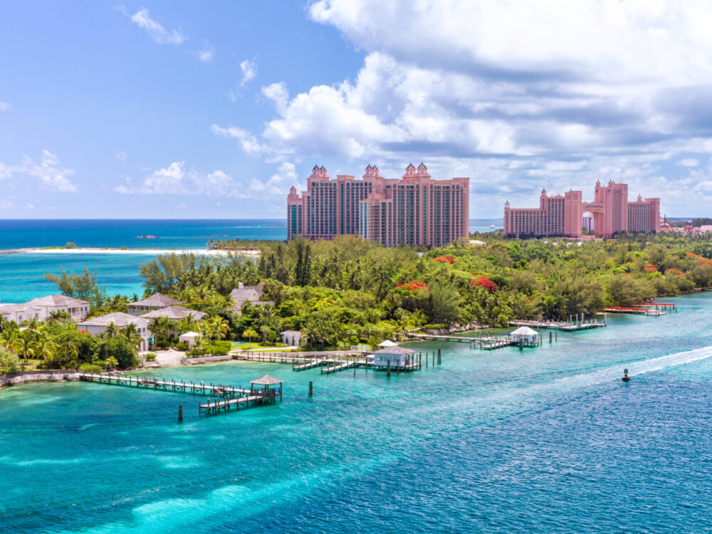 Paradise Island in the Bahamas, one of the safest islands in the Caribbean