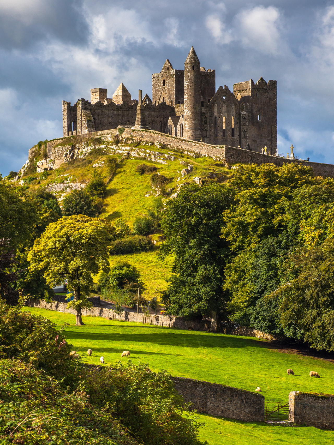 Best Irish castle pictured on a hillside
