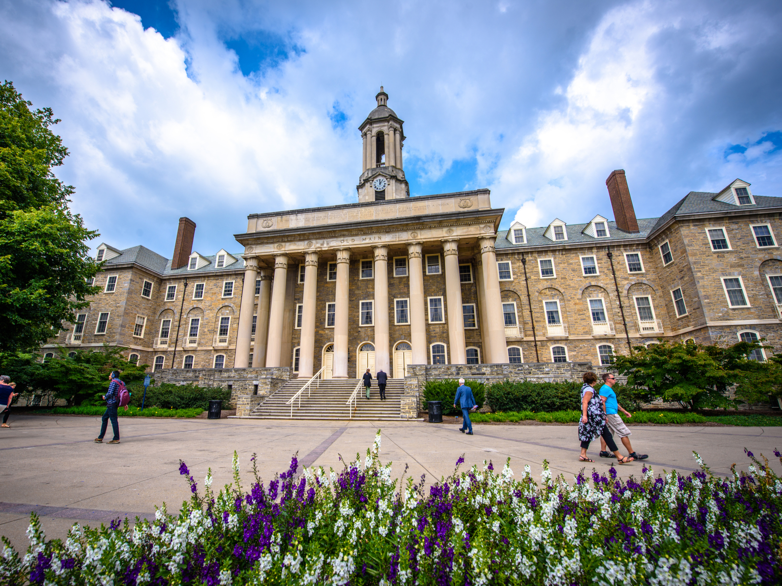 University of Pennsylvania, one of the best things to do in Philadelphia, pictured in the day with some clouds in the sky