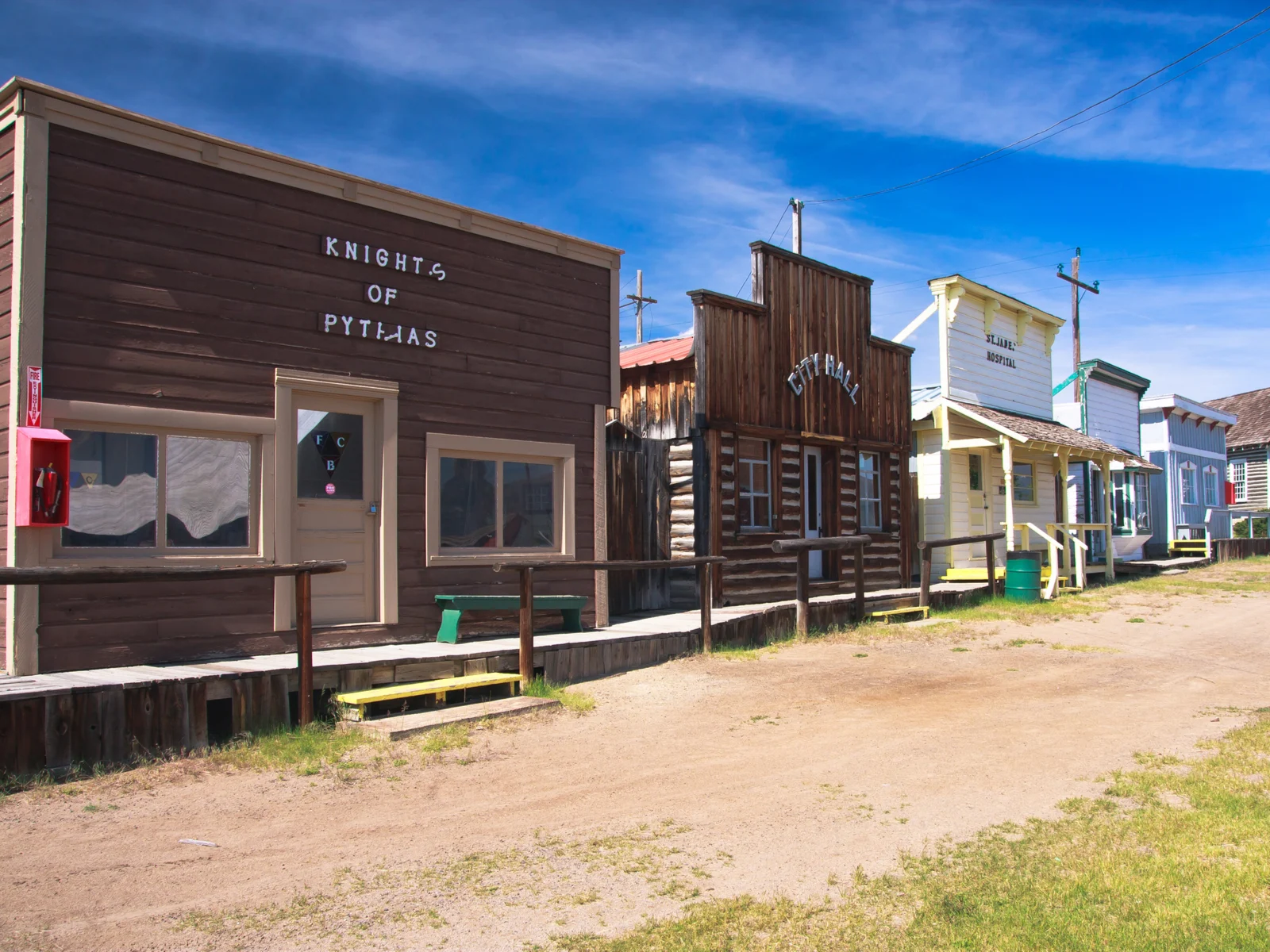 Old town recreation at the Museum World of Mining, a top pick for the best places to visit in Montana