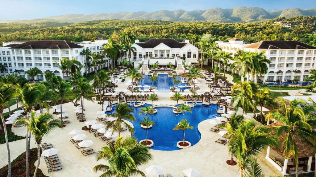 Hyatt Ziva Rose Hall, one of Jamaica's best all-inclusive resorts in Jamaica, pictured looking at the pool area