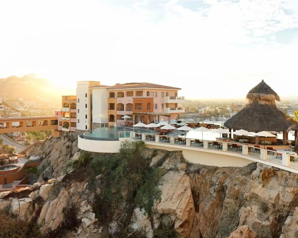 Photo of a cliffside of one of the best all-inclusive resorts in Cabo, The Ridge at Playa Grande