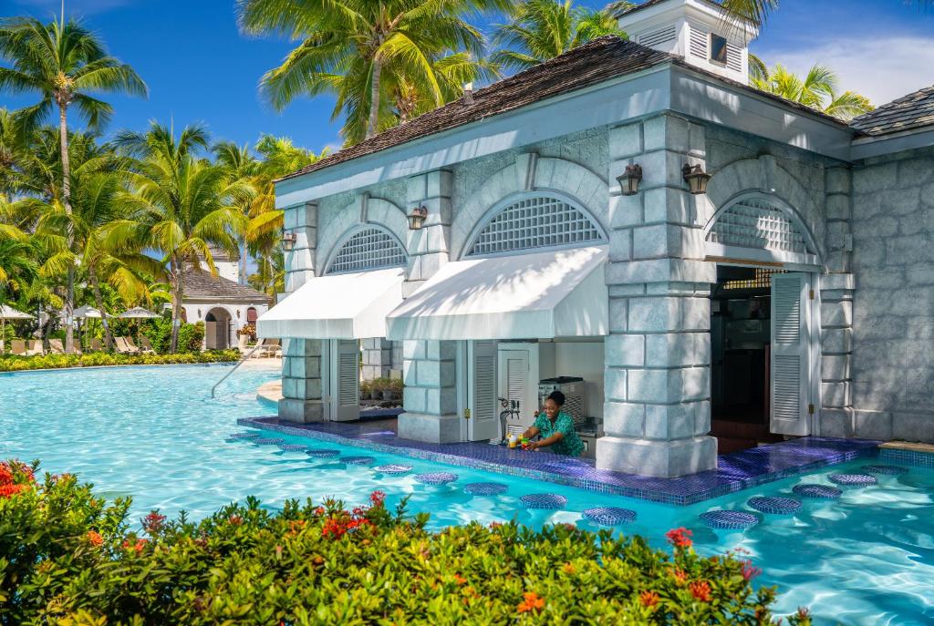 Pool at the Hilton Rose Hall Resort & Spa, one of Jamaica's best all-inclusive resorts