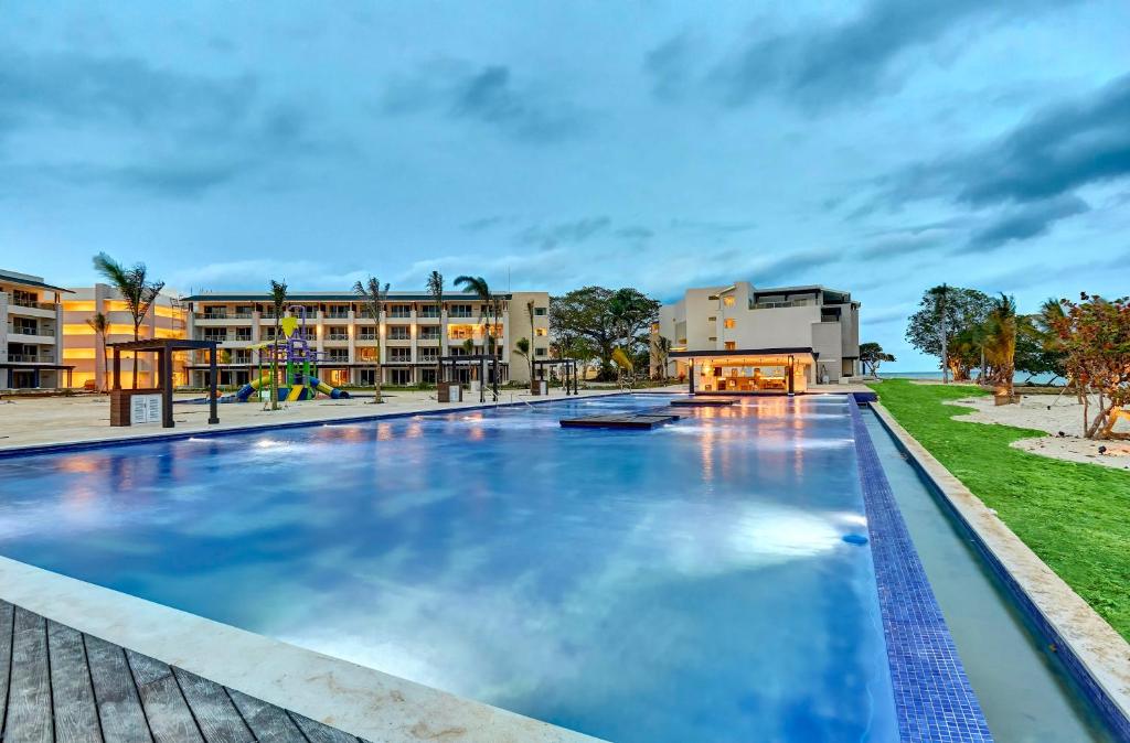 Royalton Negril, An Autograph Collection All-Inclusive Resort, one of the best all-inclusive resorts in Jamaica, pictured at dusk