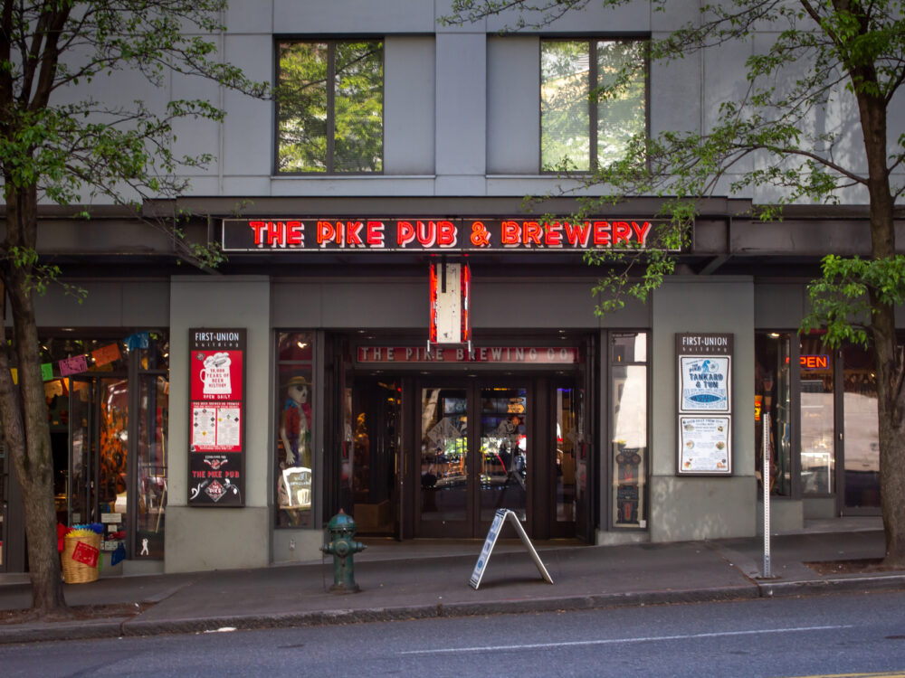 The Pike Pub and Brewery photographed from the street is one of the most visited brewery and one of the best things to do in Washington, D.C.