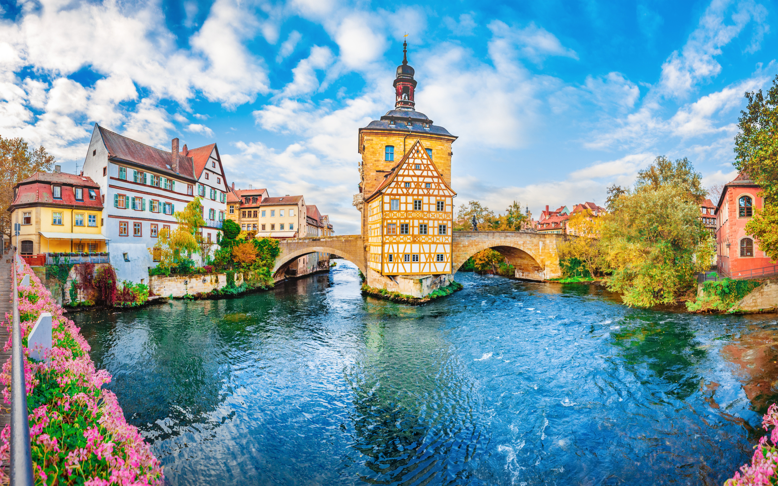Old town Bamberg in Bavaria during the best time to visit Germany