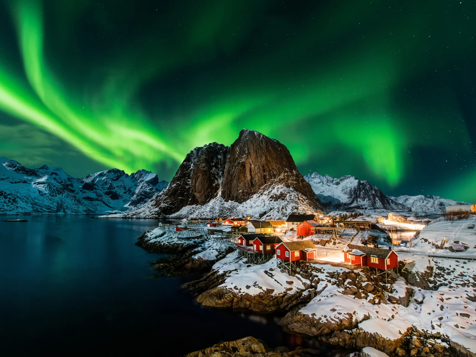 The Northern Lights pictured as a reason to visit Norway