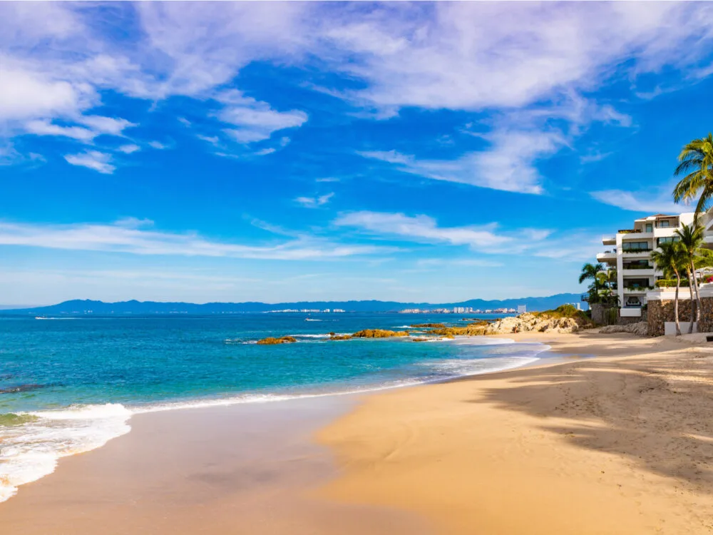 Gorgeous morning in Conchas Chinas beach during the best time to visit Puerto Vallarta
