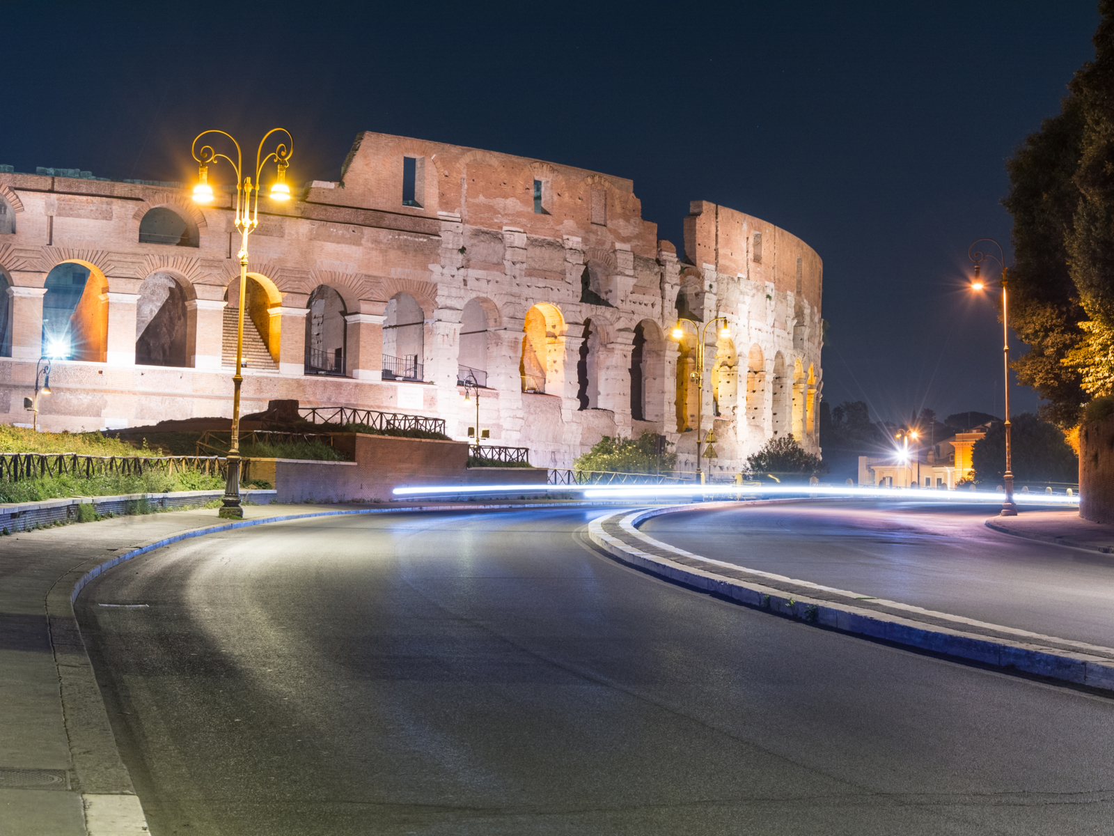 Night view of Celio, a top pick when considering Where to Stay in Rome, pictured at night