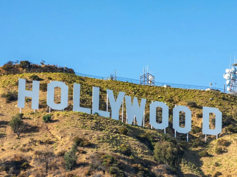 The iconic Hollywood sign at Los Angeles, California, a piece on the most iconic places in America