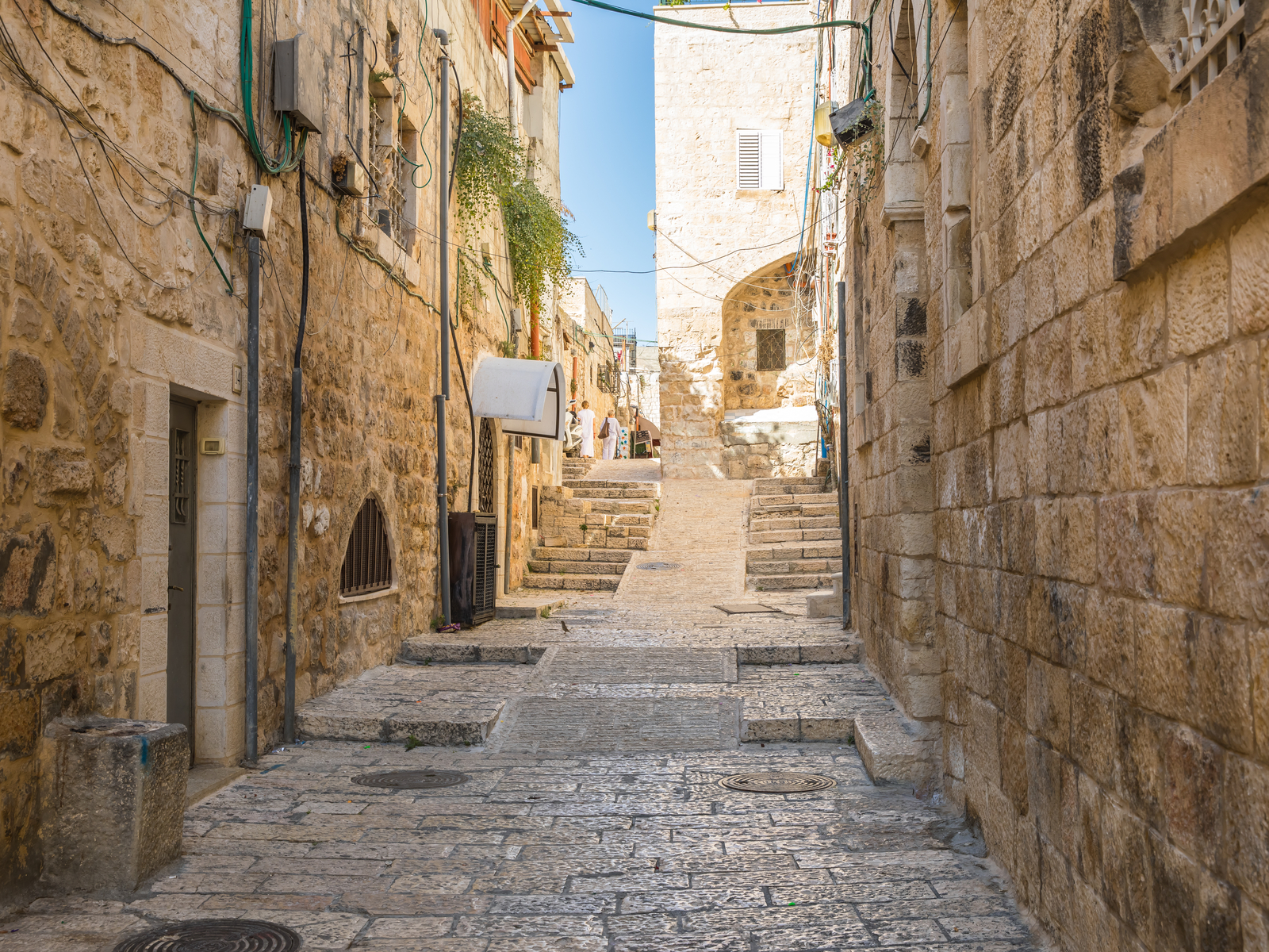 Street view of Old City Jerusalem in Israel for a piece titled Is Israel Safe