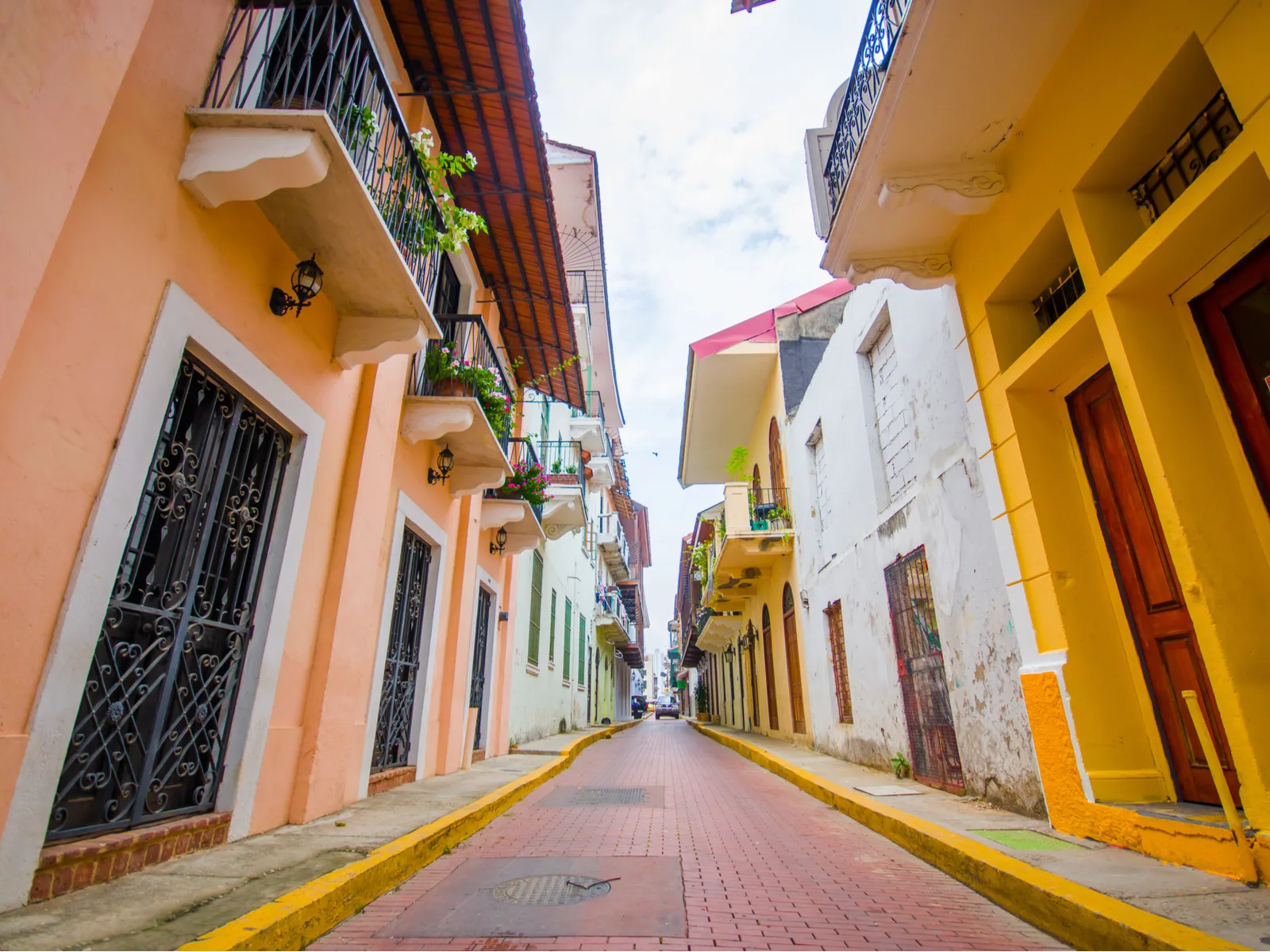 Historic old town Panama City with empty streets that'd make someone wonder, "Is Panama Safe?"