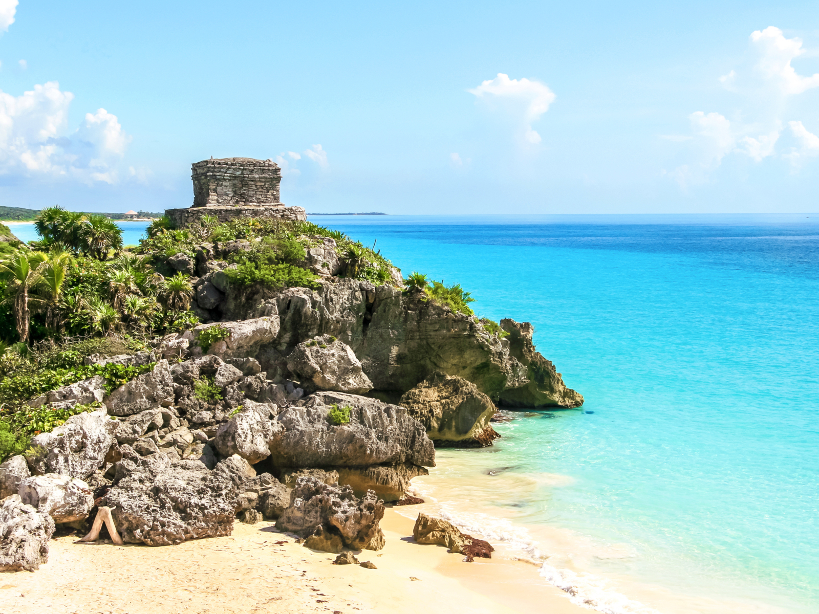 Panoramic ruins of Tulum, a must-see sight when staying at a Cancun All-Inclusive resort