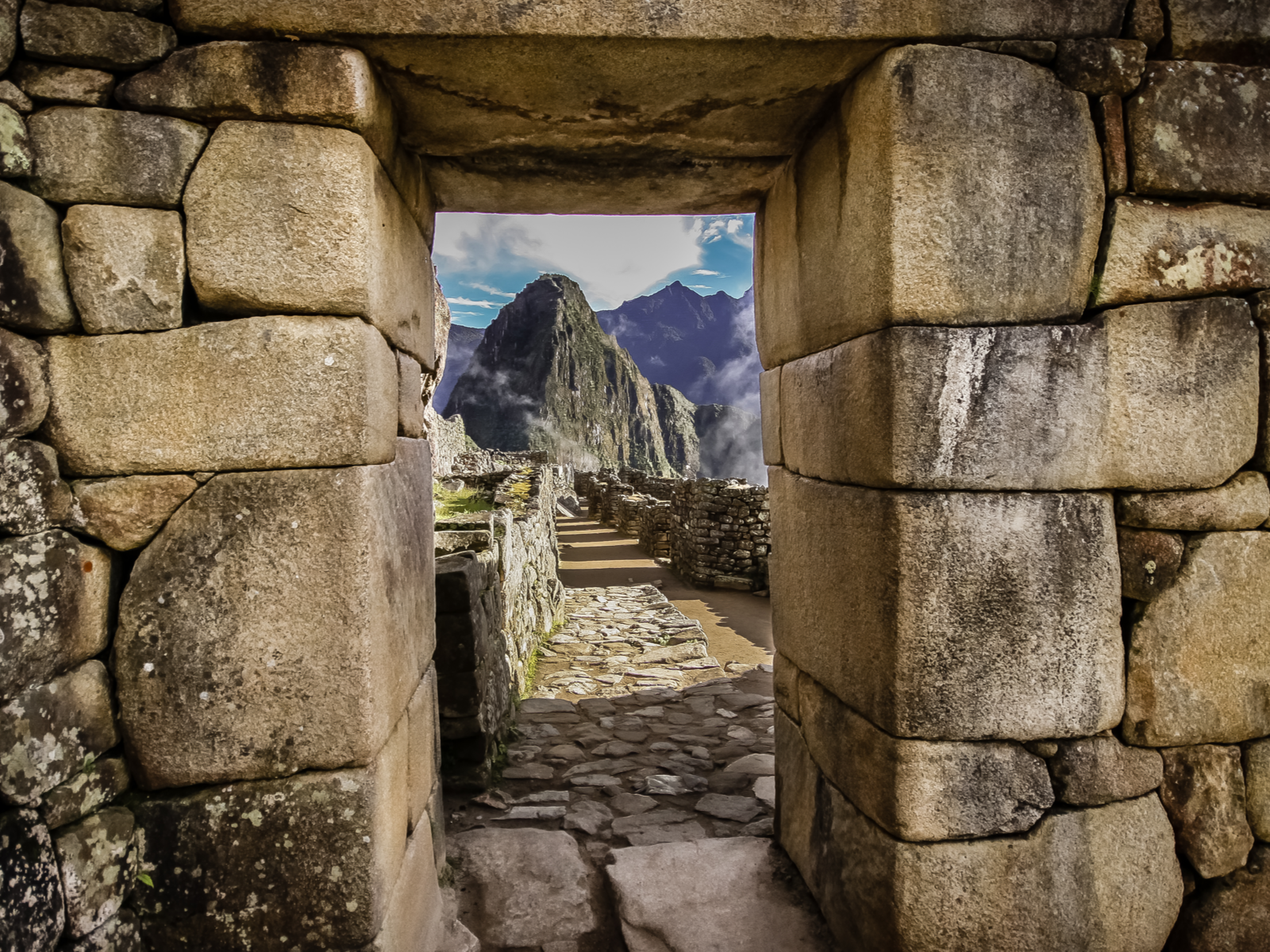 Doorway to Machu Picchu as seen during the best time to visit