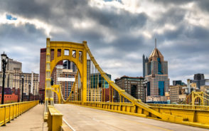 Featured image for a piece titled Is Pittsburgh Safe to Visit featuring the Andy Warhol Bridge