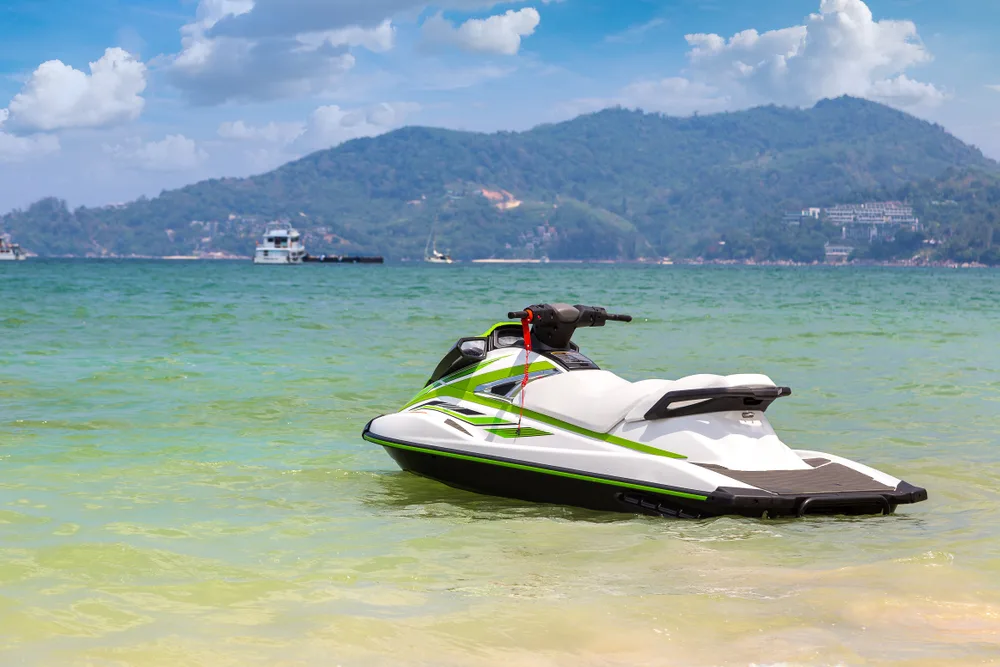 Jetski rental in Phuket Thailand on a clear and warm day