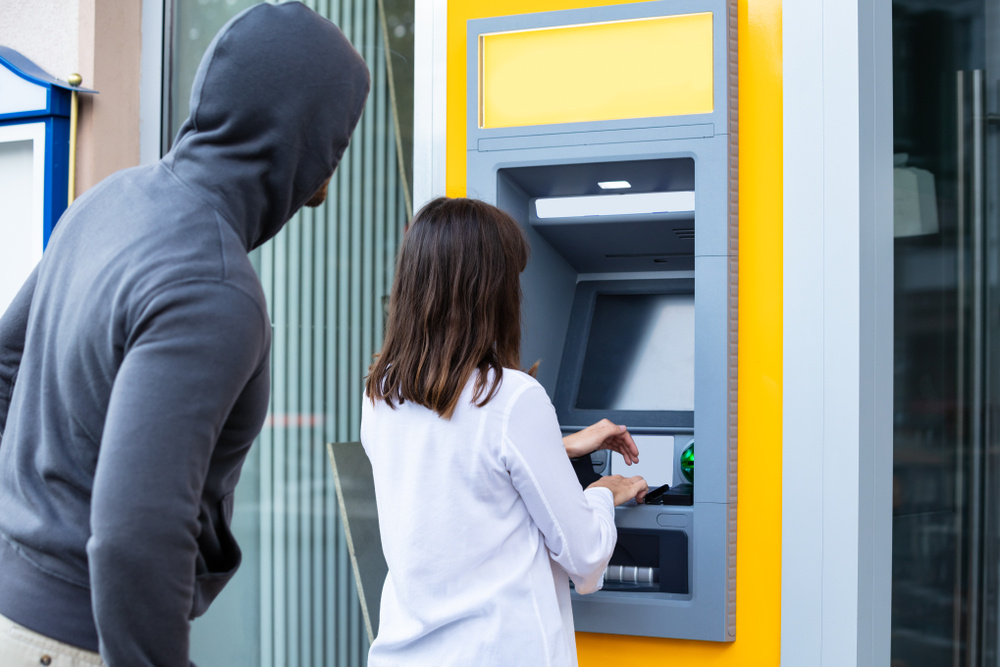 ATM theft in progress for a piece on Is Minneapolis Safe to Visit