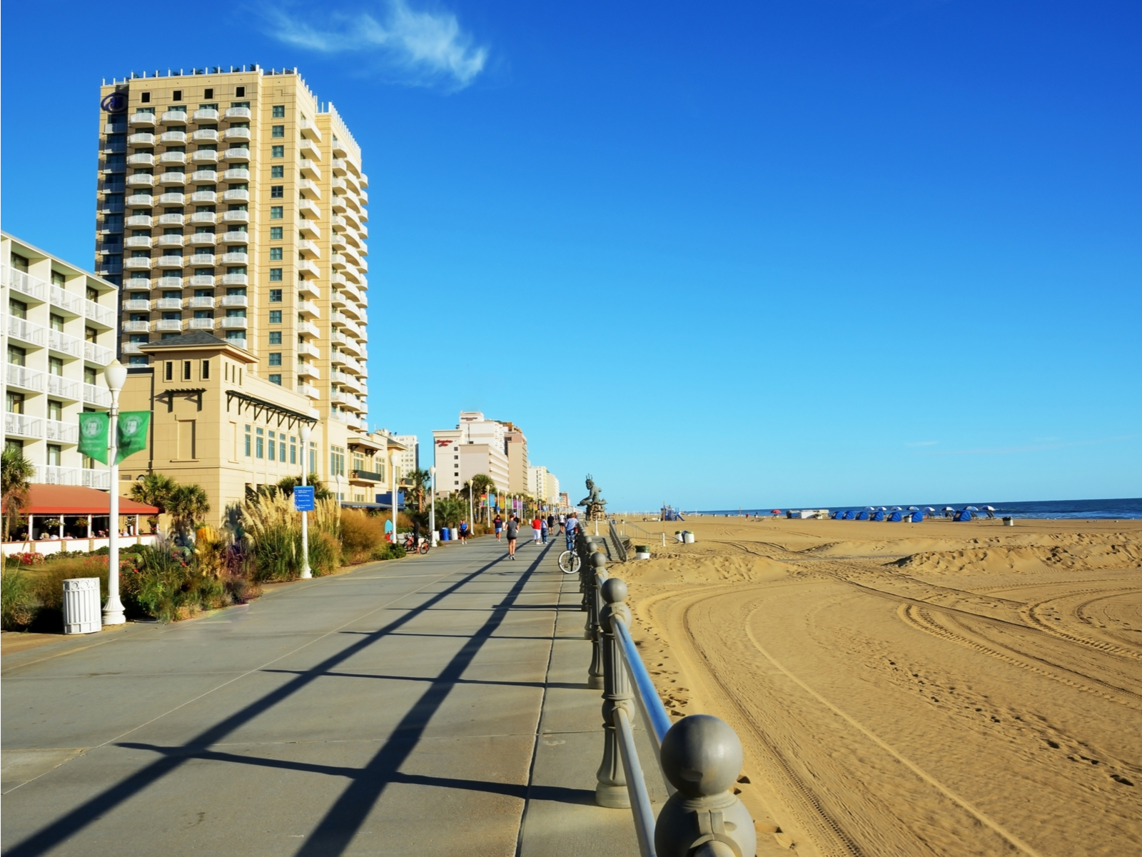 Boardwalk in Virginia Beach, one of the things to do when staying at one of the best Airbnbs in Virginia