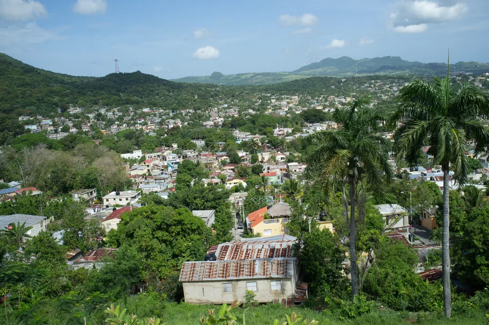 Mountain view from Puerta Plata in the Dominica Republic