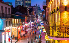 Neon lights in the French Quarter for a piece titled the Best Things to Do in New Orleans