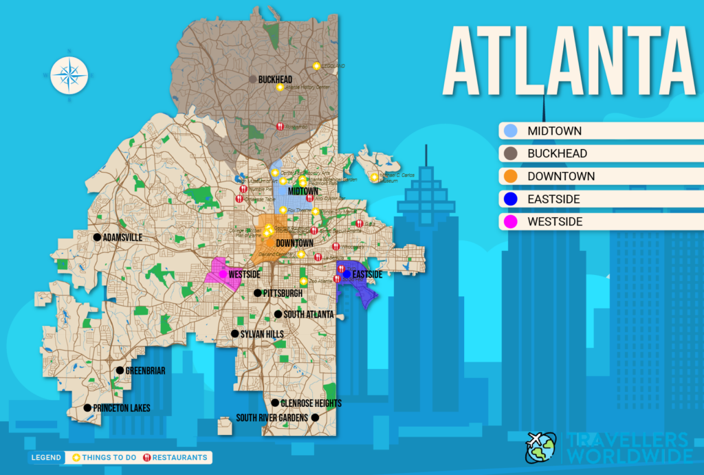 Where To Stay In Atlanta In 2024 Best Areas Hotels   Where To Stay In Atlanta Blue 1024x691 