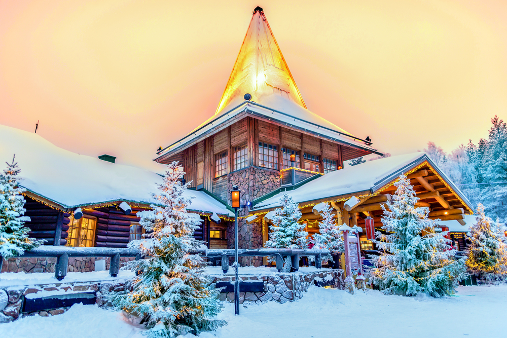 The Santa Clause village of Lapland pictured in November, the overall coldest and worst time to visit Finland