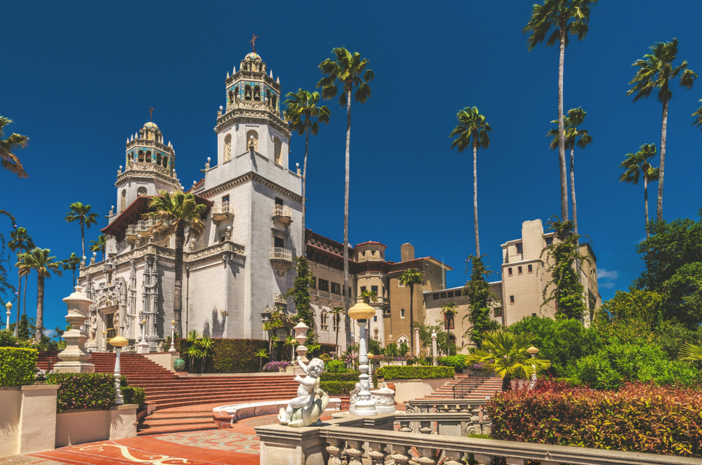 Hearst Castle in San Simeon, one of the best places to visit in Northern California