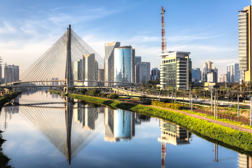 Neat cityscape of Sao Paulo in Brazil for a piece on the best places to visit in South America