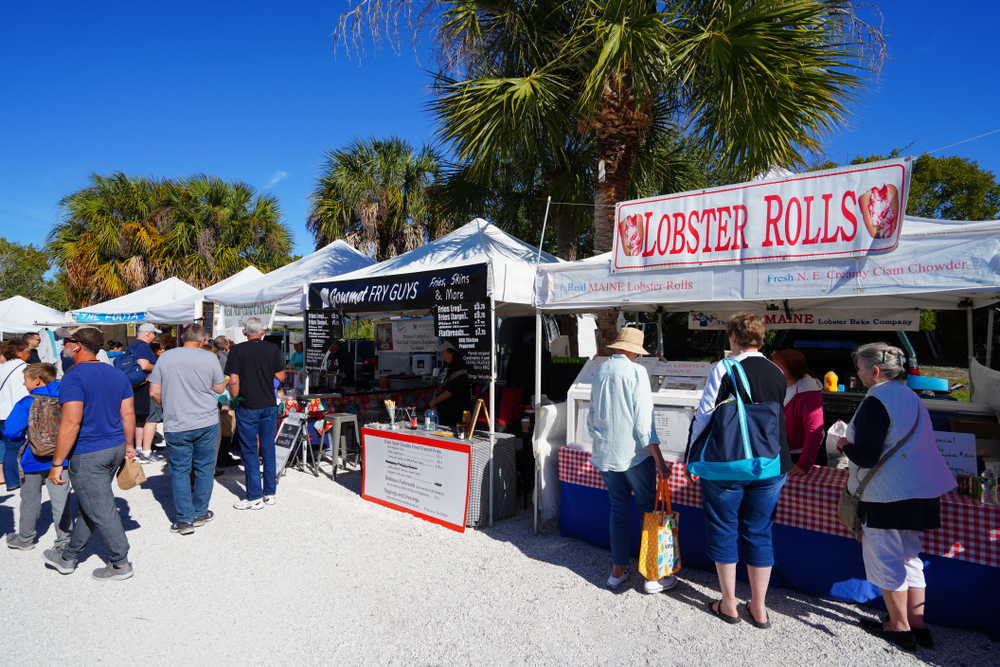 Farmer's Market on Sanibel Island pictured during the summer, the overall best time to plan a trip there