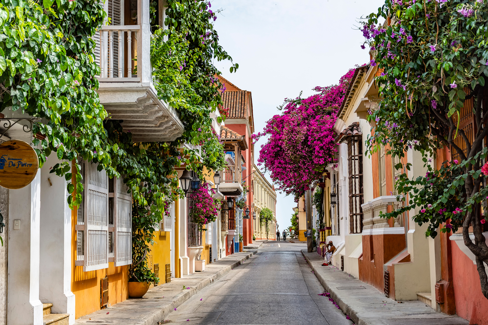 Quaint town of Cartagena de Indias in Colombia pictured as one of the best places to visit in South America
