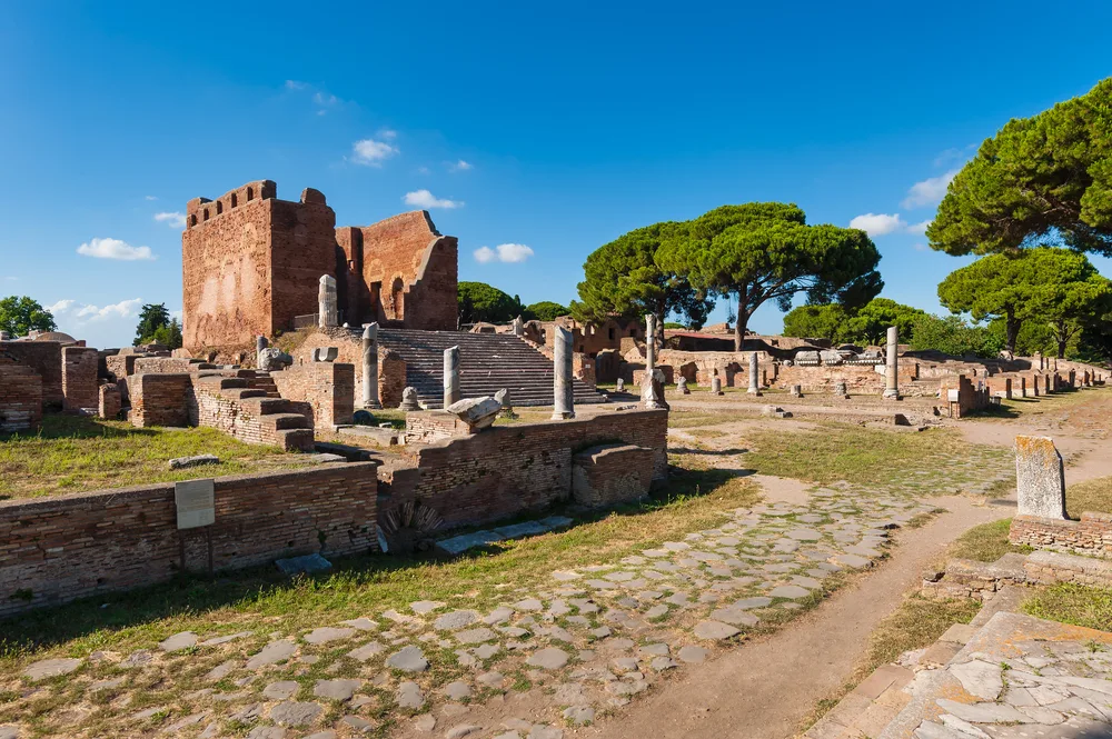 Preserved ruins of Ostia Antica, one of the best day trips from Rome