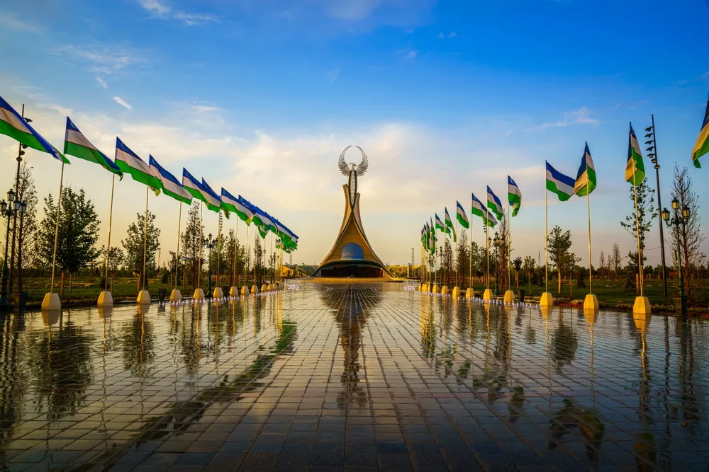 Photo of the Monument of Independence in New Uzbekistan pictured during the overall best time to visit the country