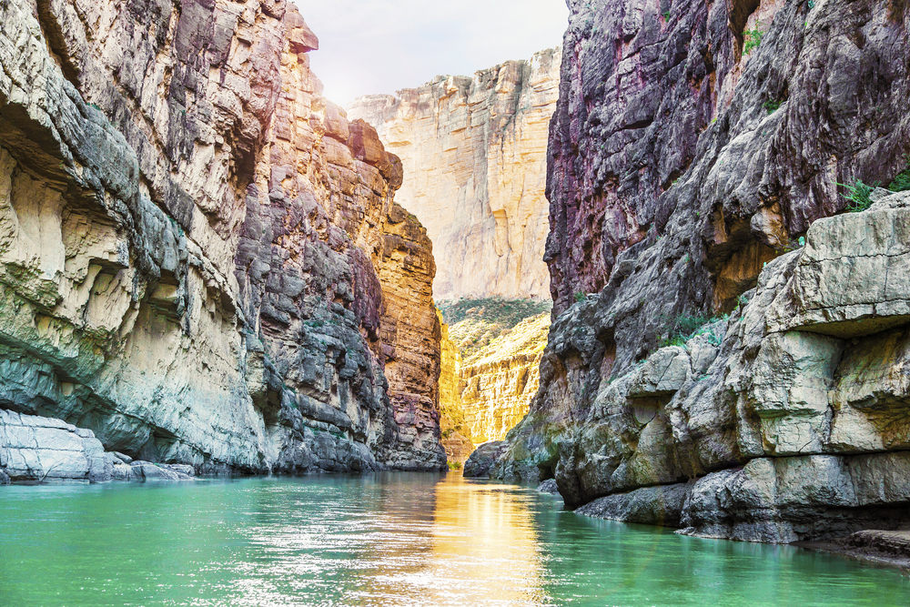 Santa Elena Canyon pictured in Big Bend National Park, one of the best places to visit in the South