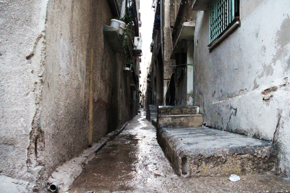 Slum in the Palestinian refugee camp in Amman pictured to help answer is Jordan safe to visit