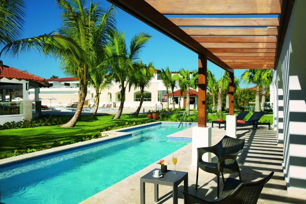 For a piece on the best all-inclusive resorts in the Caribbean, a photo of the Dreams Dominicus La Romana resort and its pool deck