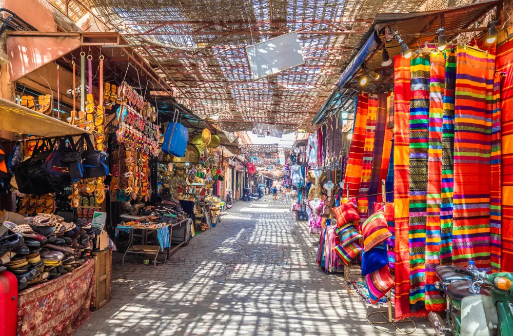 Jamaa el Fna market in the Old Medina area of the city for a piece on the best places to visit Morocco