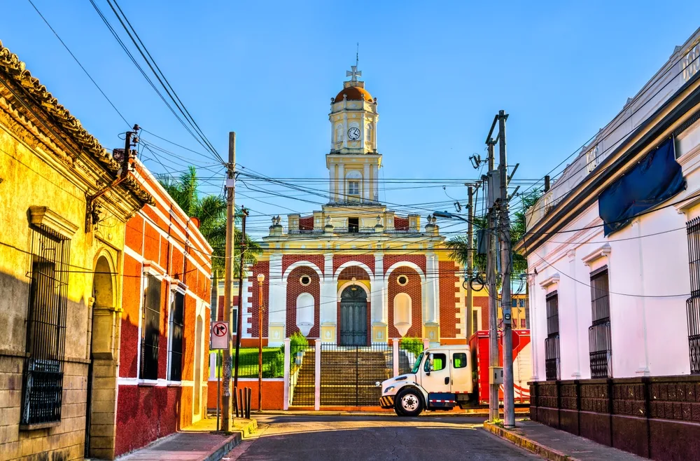 El Carmen Church in Santa Ana, pictured during the best time to visit El Salvador