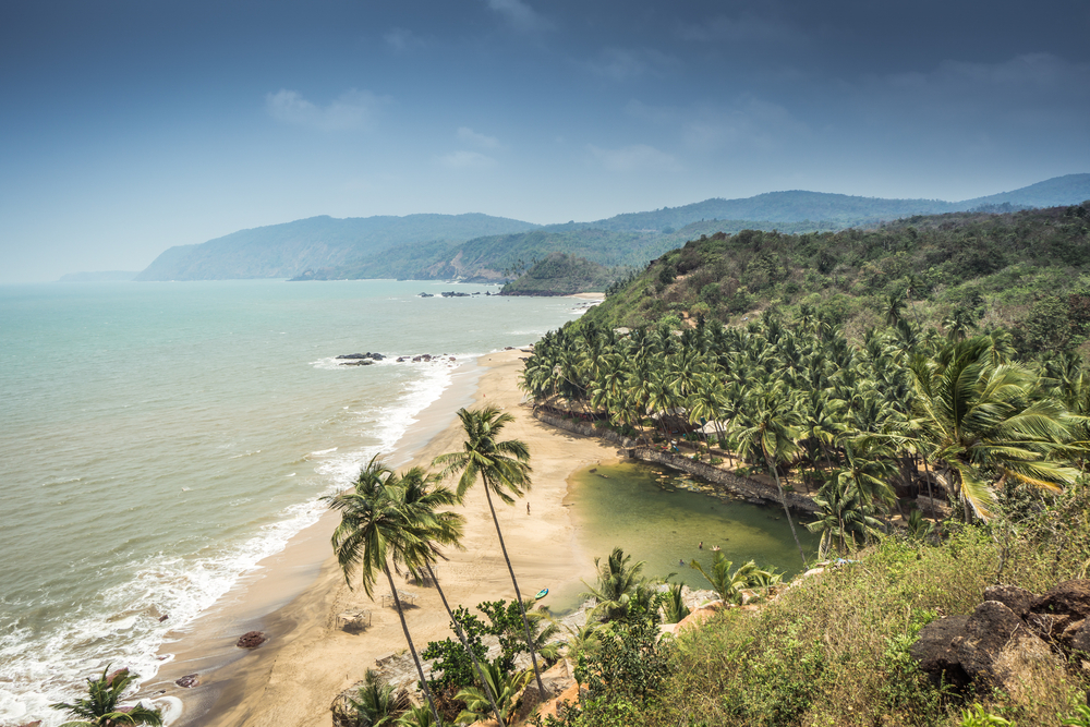 Cola beach in Goa pictured during the overall cheapest time to visit